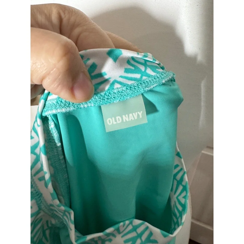 Old Navy XXL Swim‎ Rashguard Top Bundle – Turquoise & Black Mixed Print
